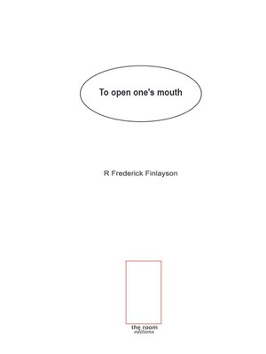 cover image of To Open One's Mouth
